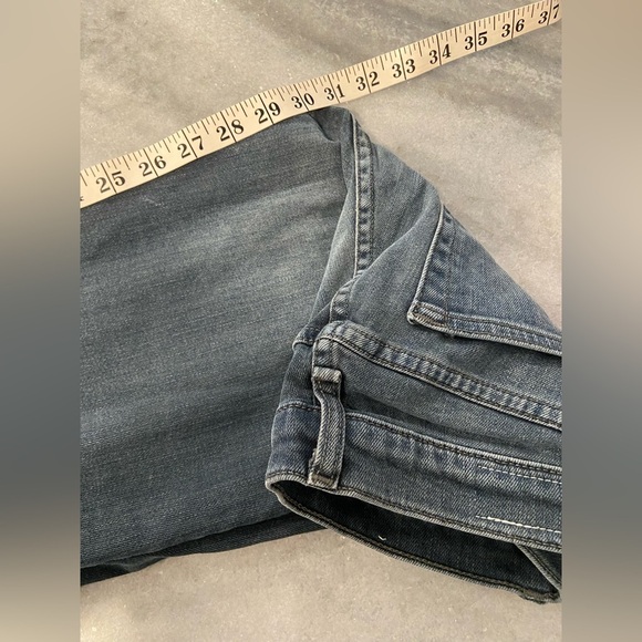 Rag & Bone Size 25 Blue Gray Cotton Stretch Low Rise Straight Leg Denim Jeans - Picture 7 of 11